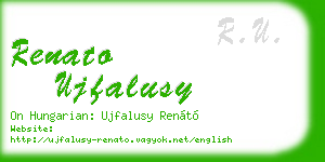 renato ujfalusy business card