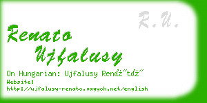 renato ujfalusy business card